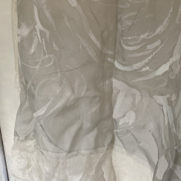 Italian Silk Angora Wool Shimmer Large Wrap Scarf - Picture 5 of 16